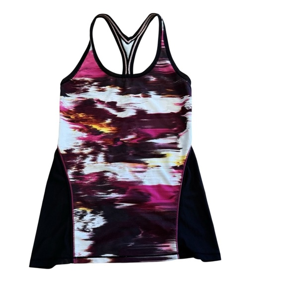 Lululemon Cool Racerback Tank Top Shine On Wind Berry Rumble Multi Size 4 - Picture 5 of 10